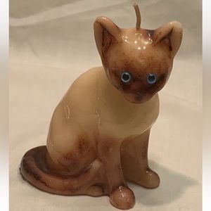 Vintage Siamese cat candle